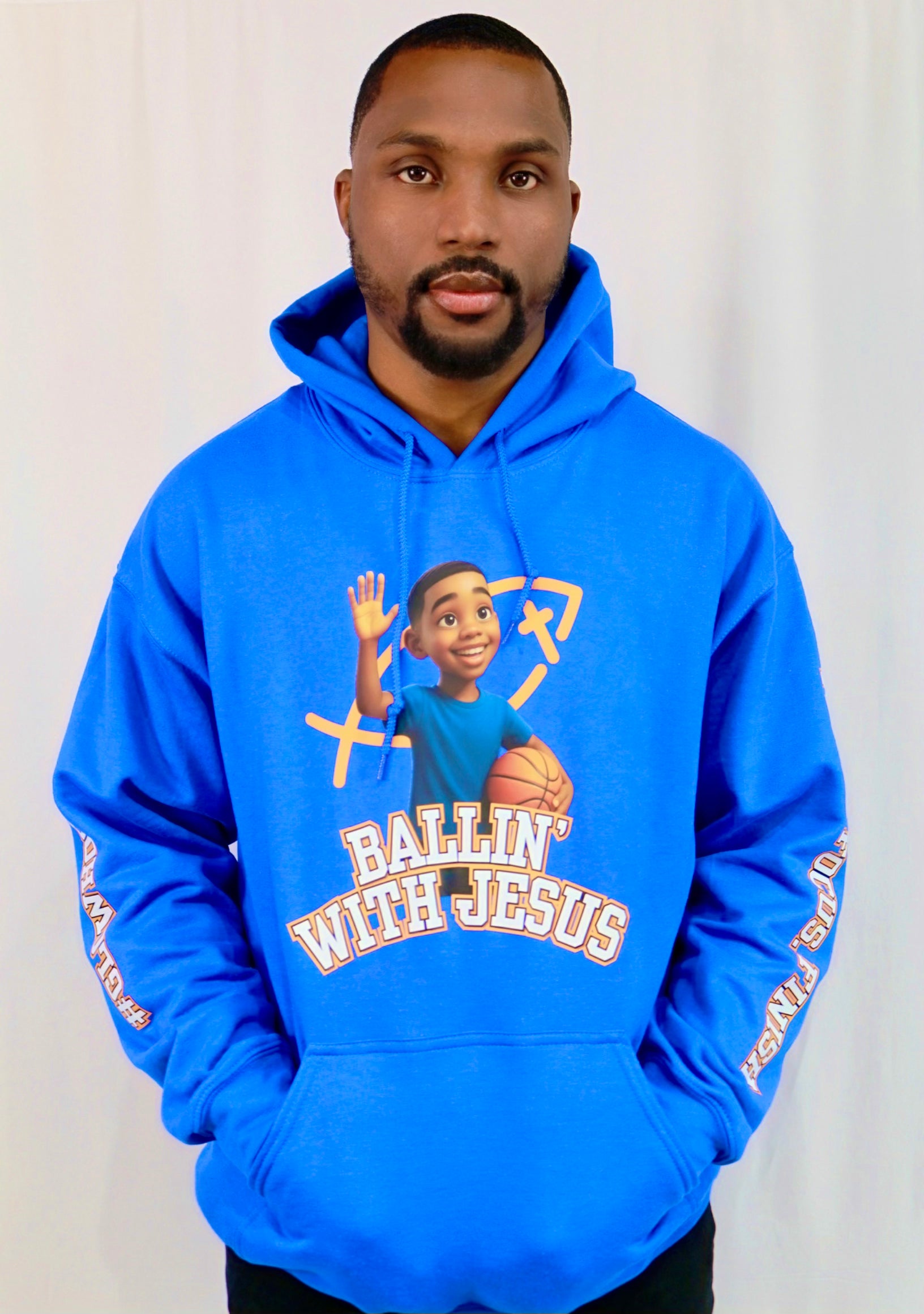 Basketball Boy Hoodie – “Jumpin’ for Jesus”