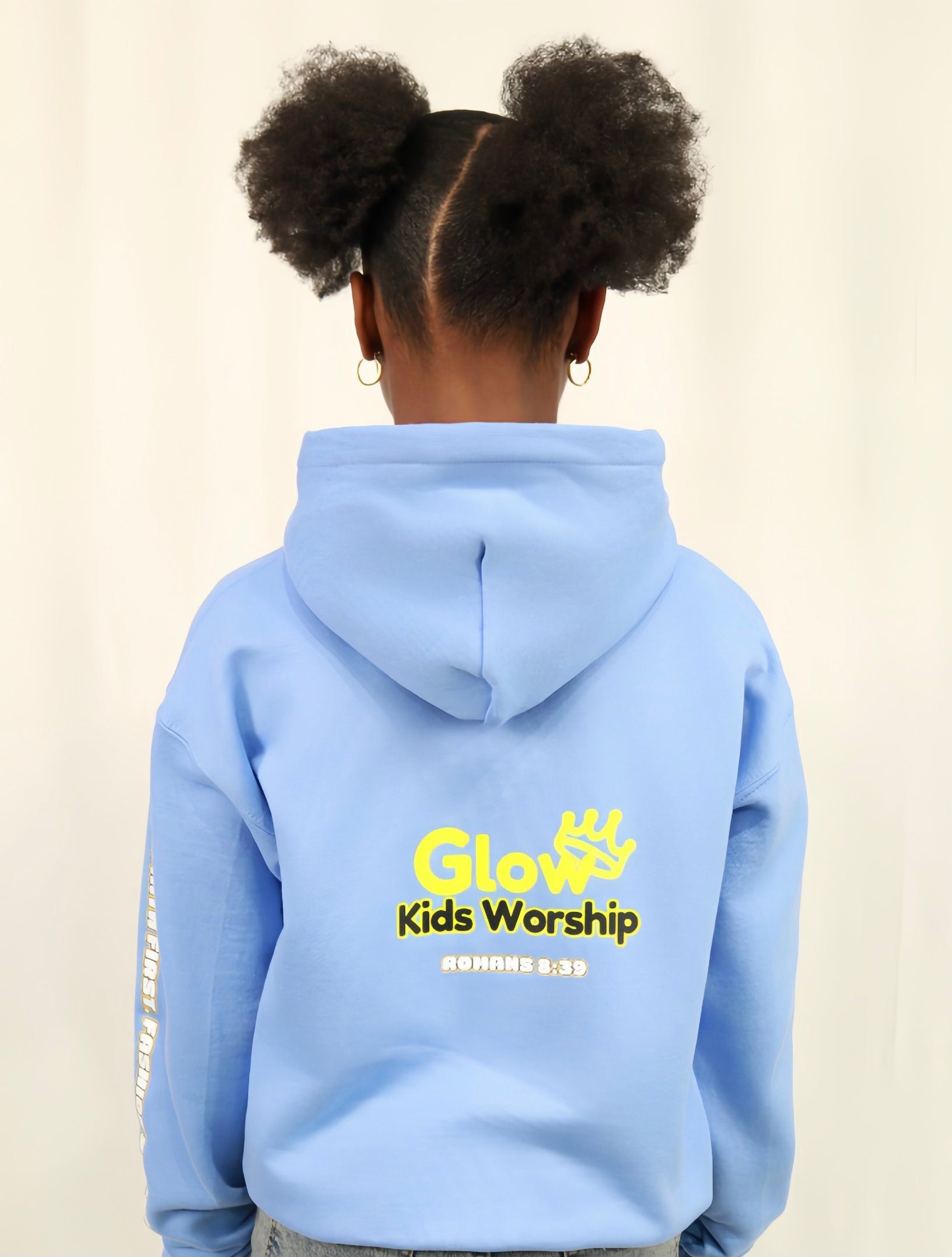 Denim Tee Girl Hoodie – “Faith First, Fashion Second”